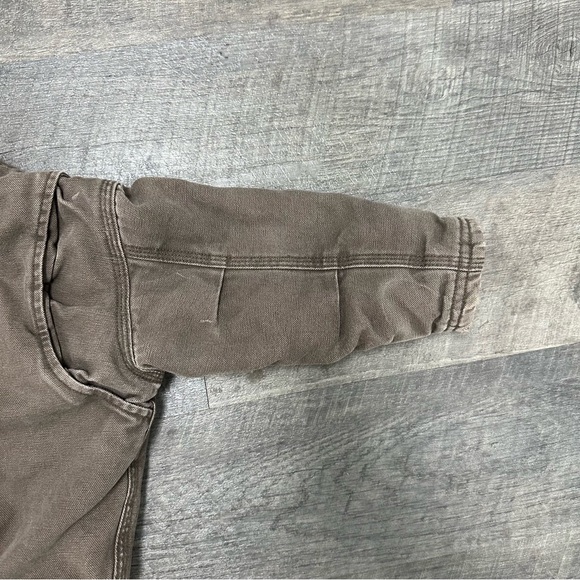 Polar King By Key Fleece Lined Canvas Hooded Full Zip Jacket Size 4T - Picture 9 of 13